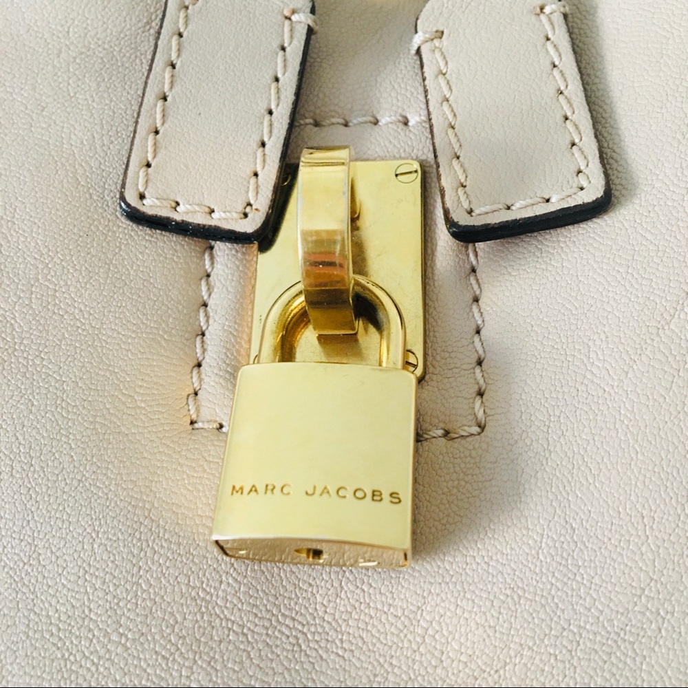 Marc Jacobs Made in Italy Nude Leather Paradise Rio Satchel Bag - Picture 5 of 14